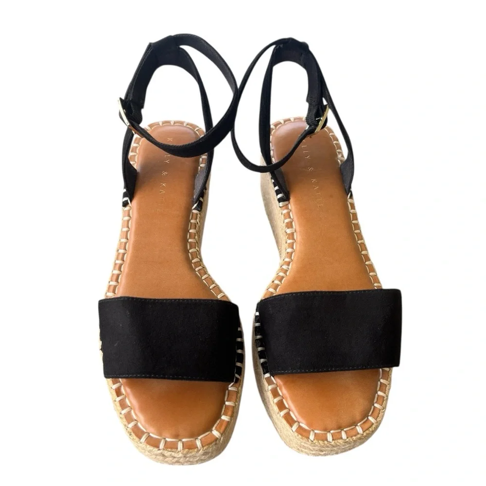 Kelly & Katie Faydrena Espadrille Wedge Sandals 7